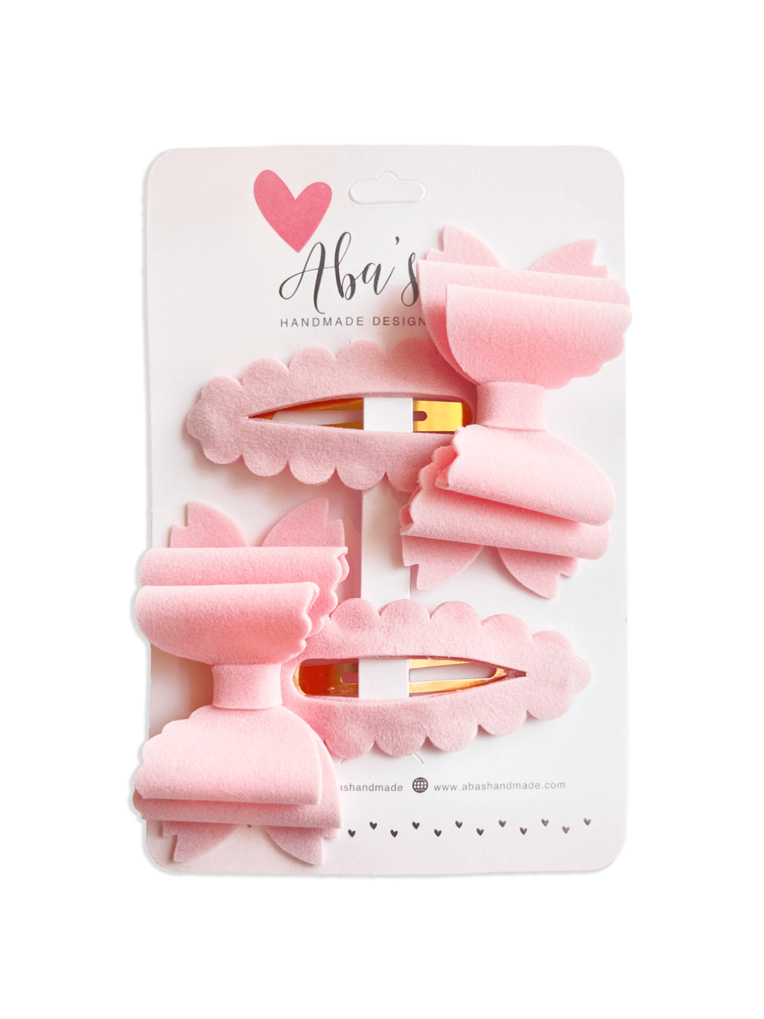 Pink Lovers Hair Clips