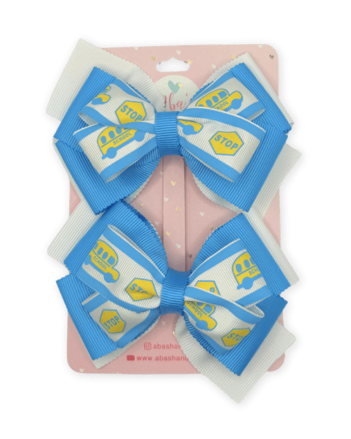 Blue Love Bow Set