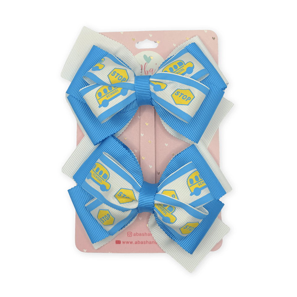 Blue Love Bow Set
