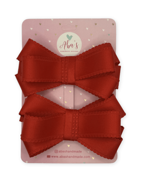 Red Crayon Cutie Bow Set