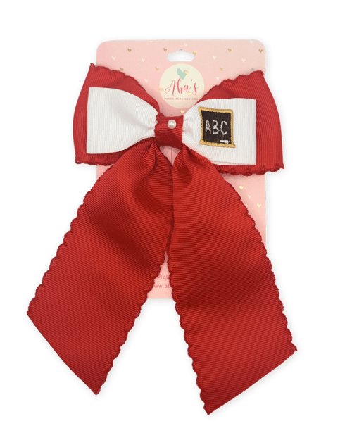 Red ABC Bow